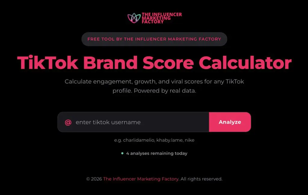 TikTok Brand Score Calculator