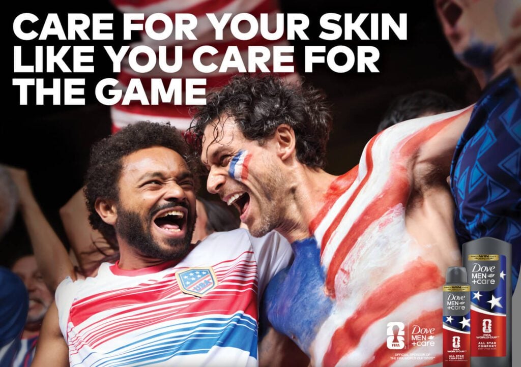 Dove advertisement for caring for your skin